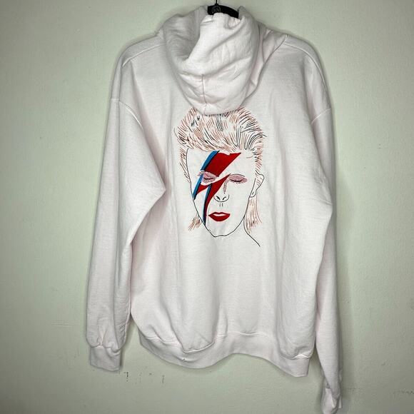 RARE Saint Luis NYC Light Pink Sweatshirt Hoodie VYBES Los Angeles David Bowie M - Picture 9 of 16